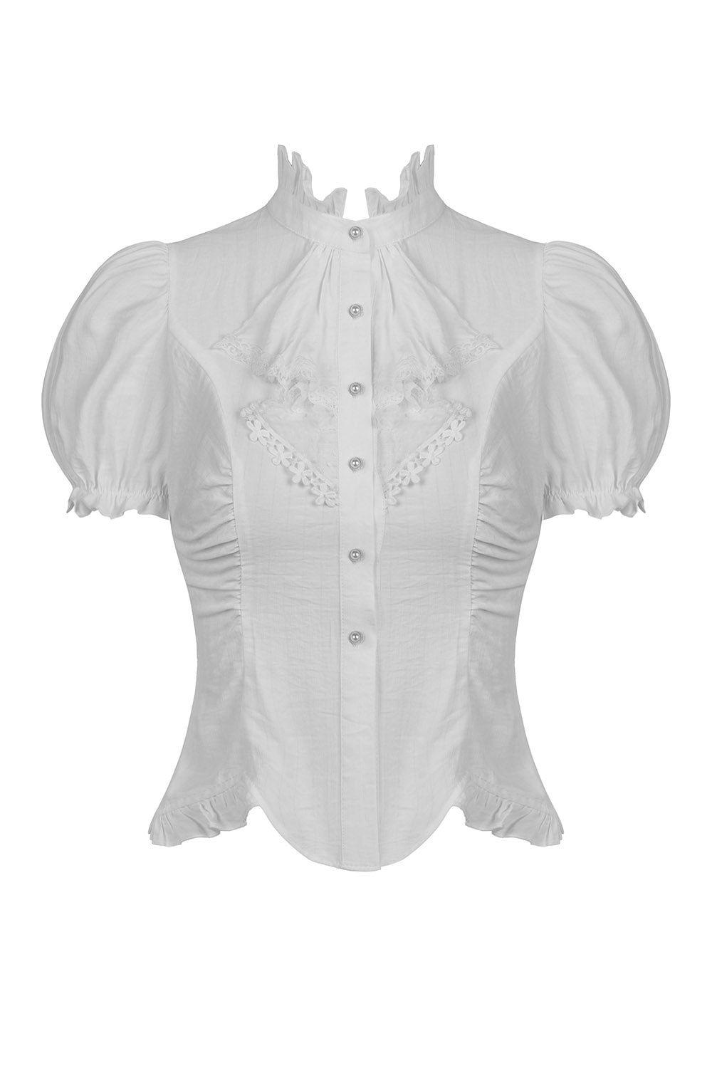white puff sleeve vintage top