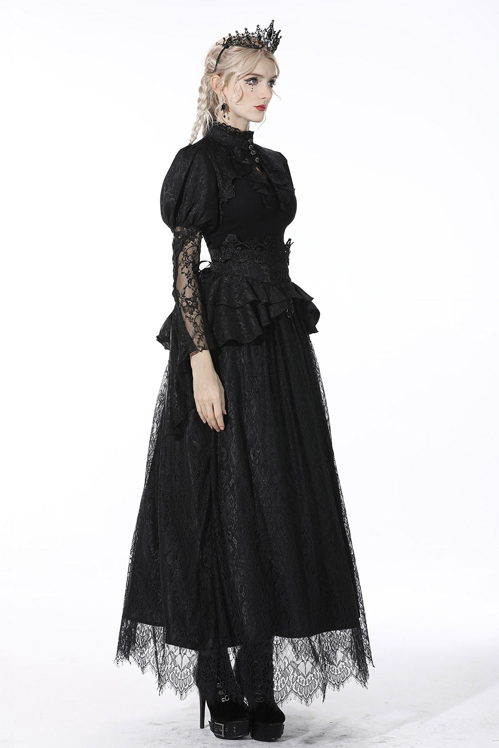 empire waist gothic skirt