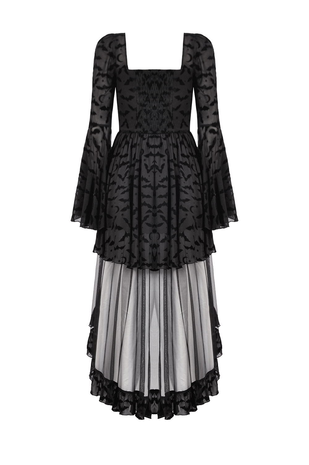 buttoned vintage goth dress