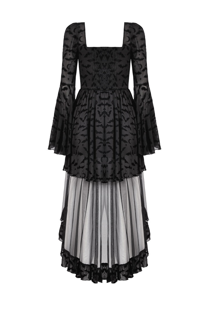 buttoned vintage goth dress