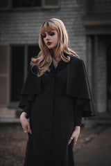 winter goth cape