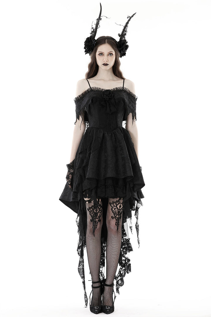 goth fishtail dress