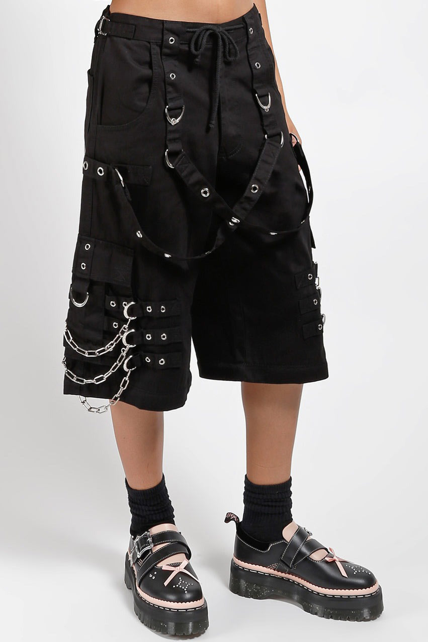 tripp NYC baggy oversized grunge goth shorts 