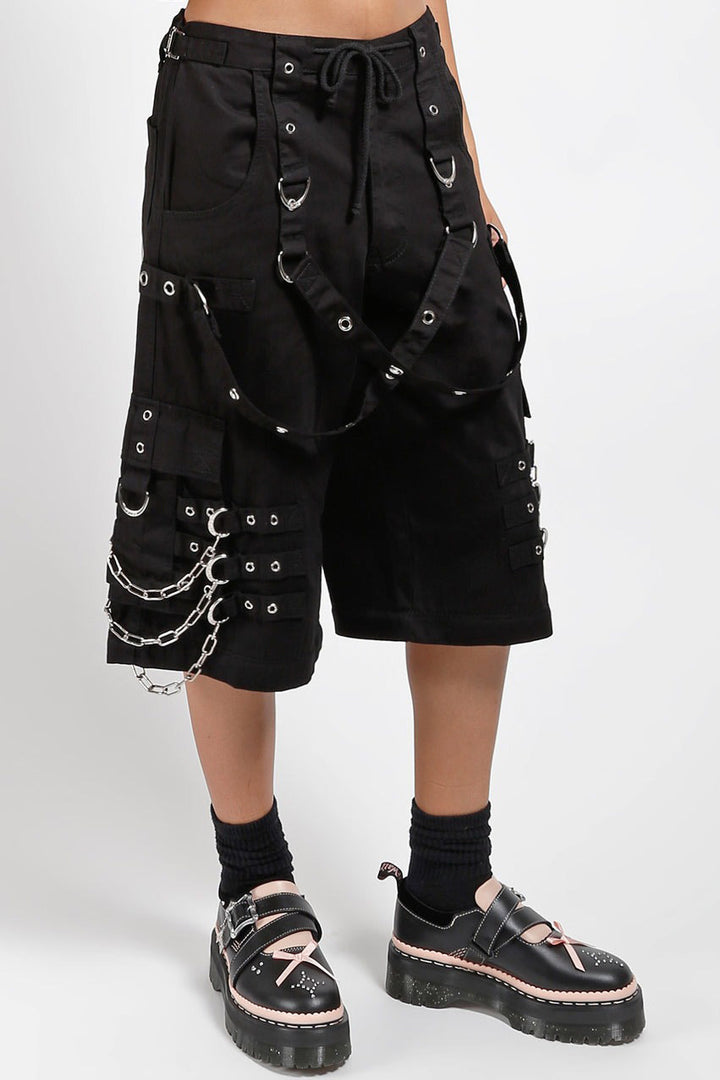 tripp NYC baggy oversized grunge goth shorts 