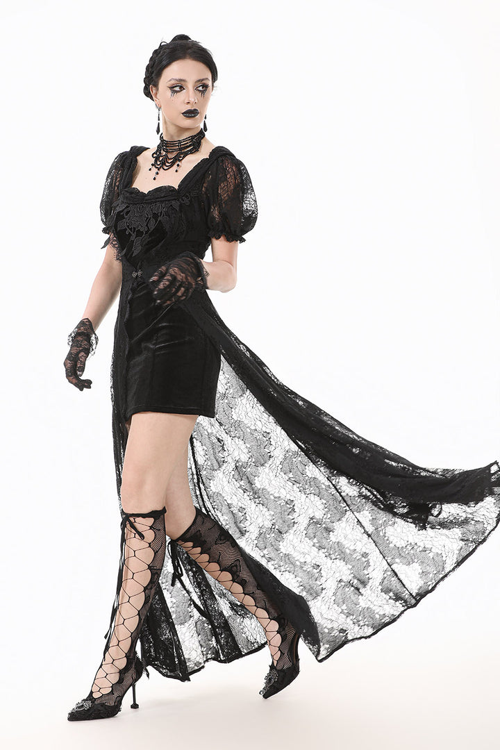 vintage goth long gothic maxi gown