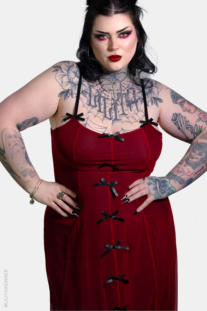 plus size goth dress