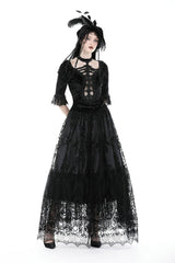 womens long black maxi skirt