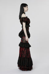womens mermaid tail gothic skirt