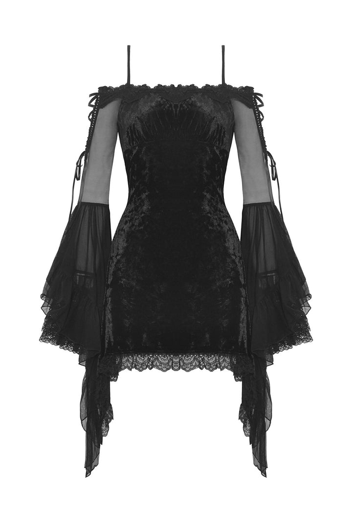 velvet goth dress