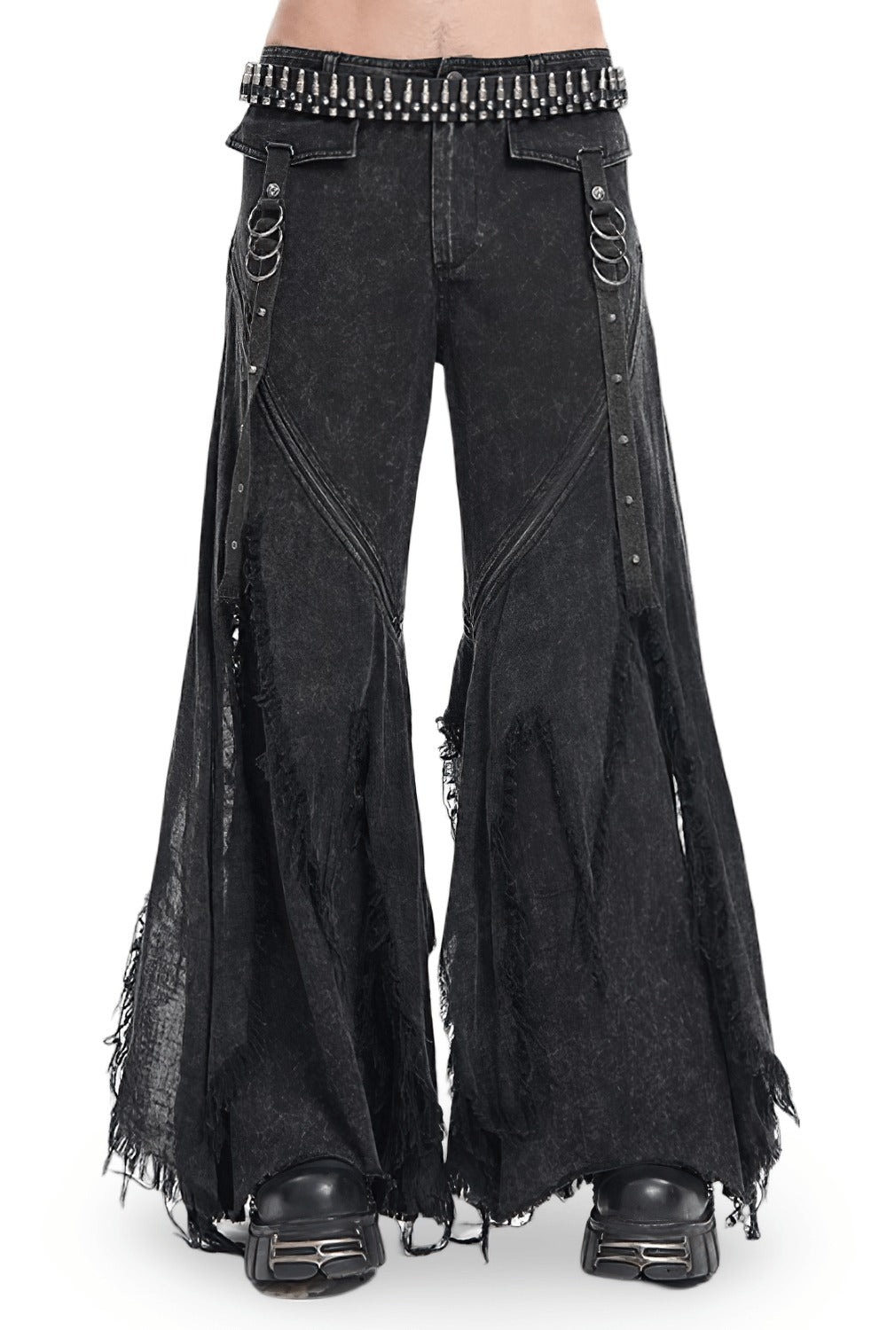 ripped distressed hippie goth pants