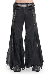ripped distressed hippie goth pants