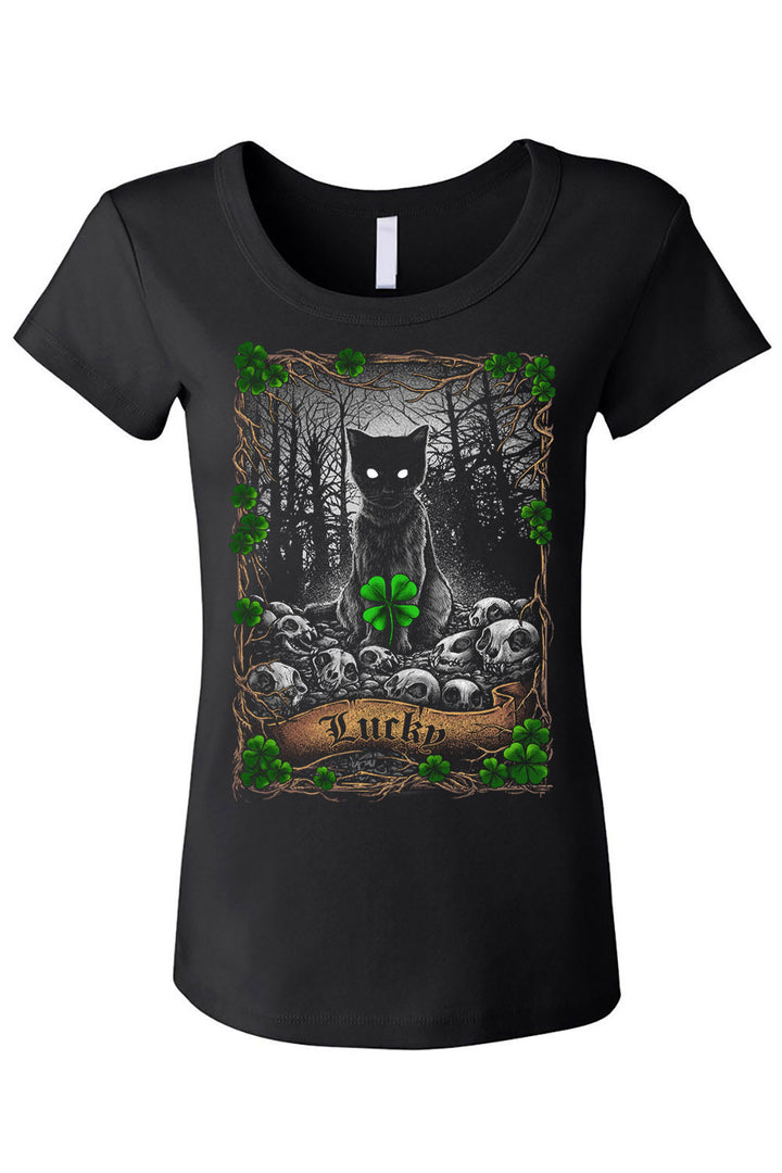 gothic st. patrick's day t-shirt for women