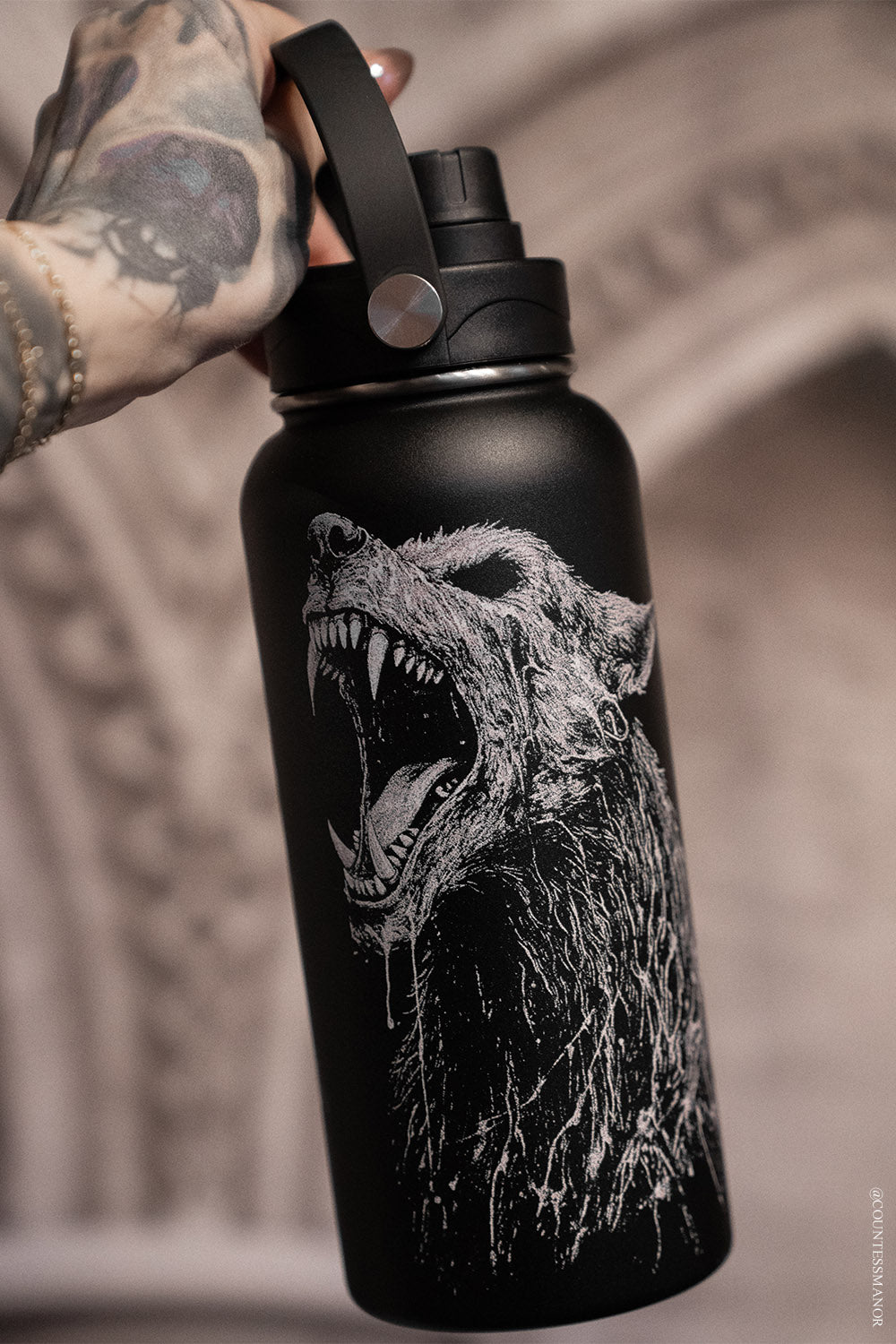 werewolf stainless steel water bottle