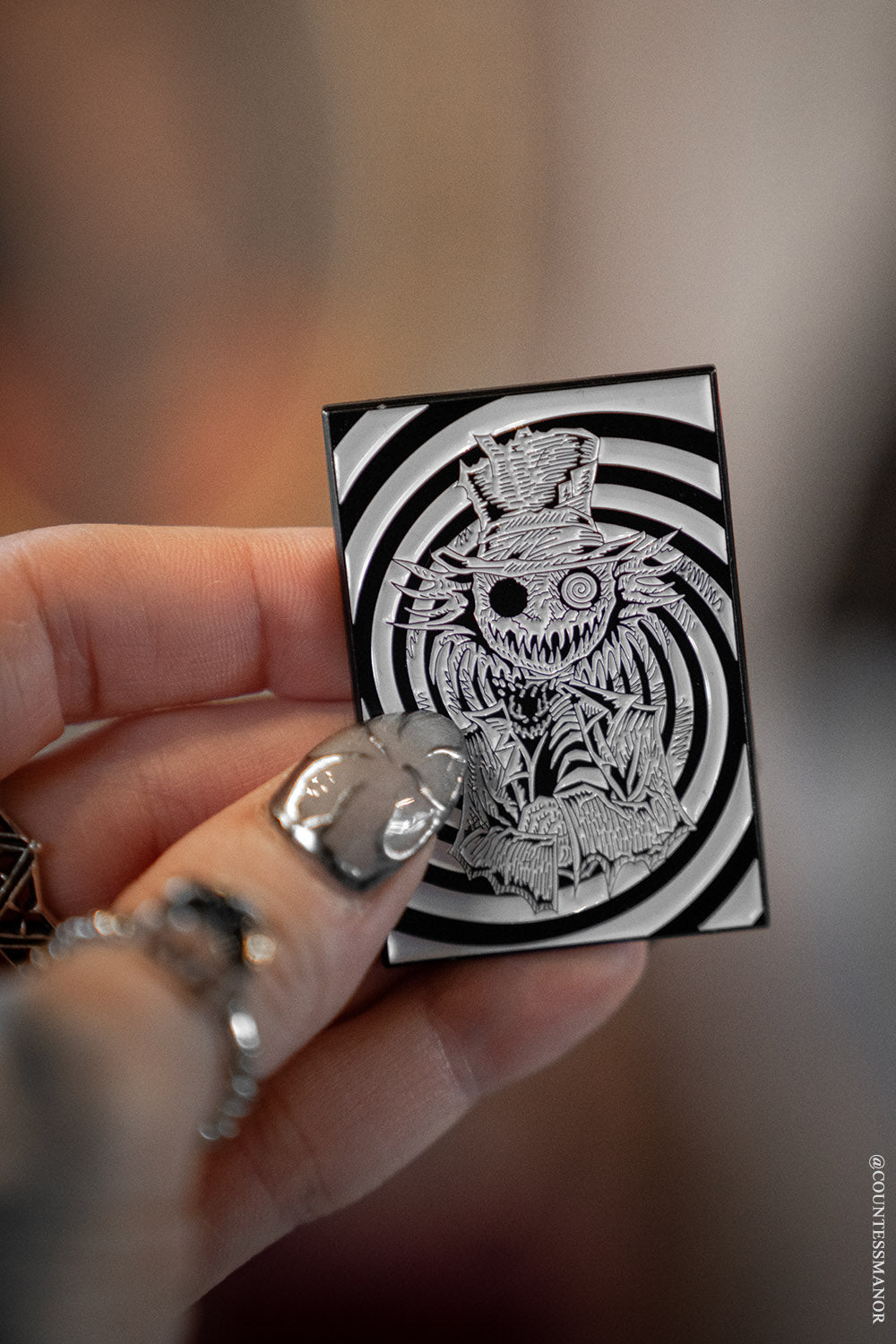 mad hatter enamel pin