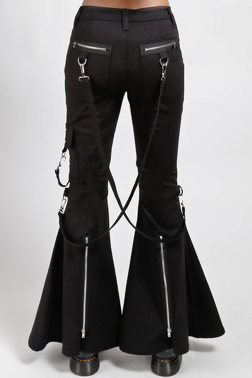 womens tripp NYC pants with large flared legs