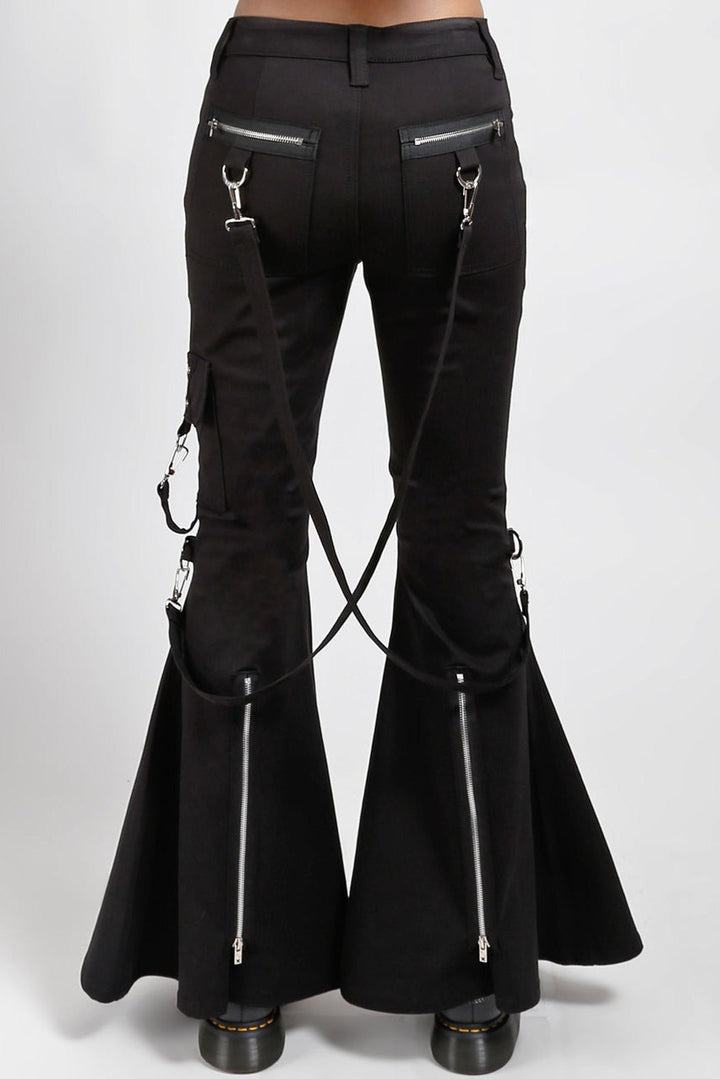 womens tripp NYC pants with large flared legs