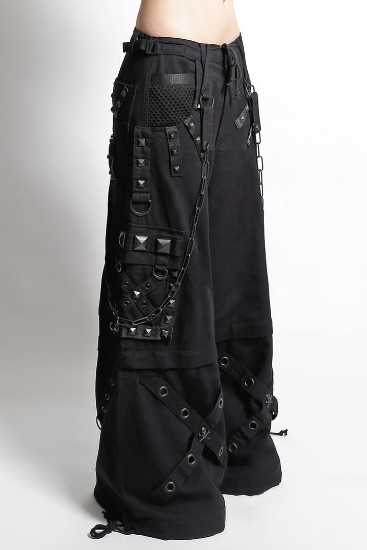 chain strap studded punk tripp NYC baggy cargo pants for women