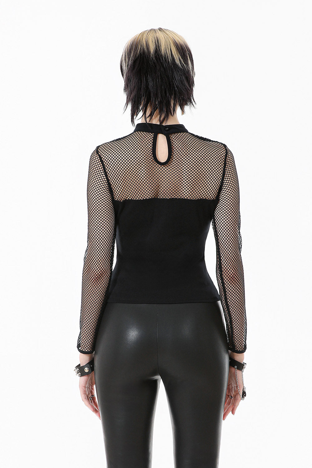 long sleeve fishnet shirt
