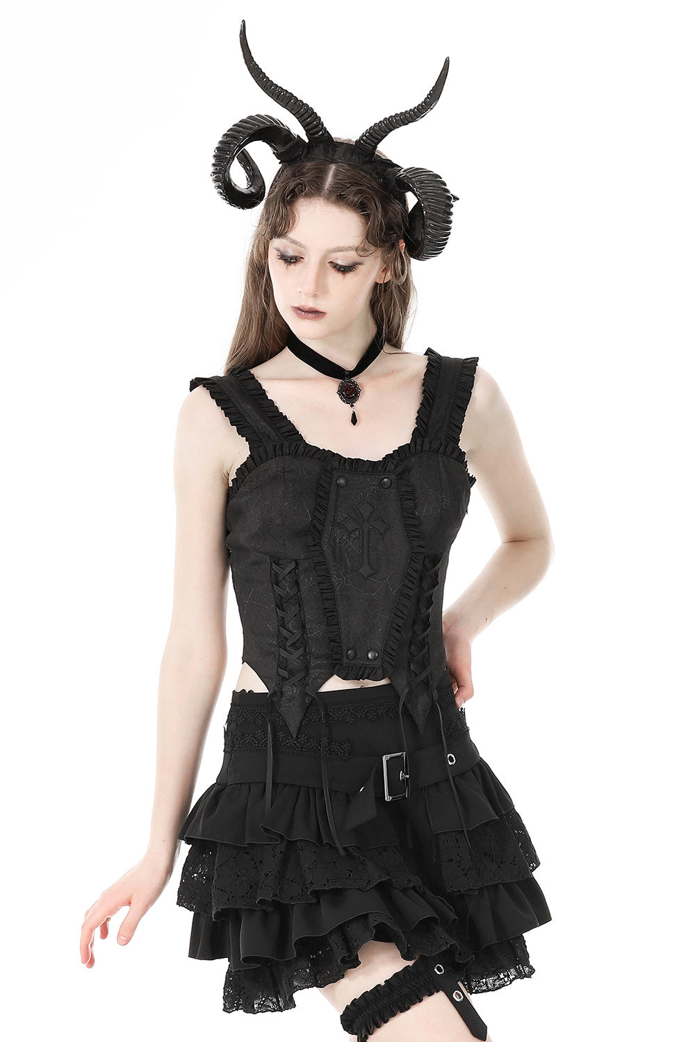 creepy cute gothic lolita top