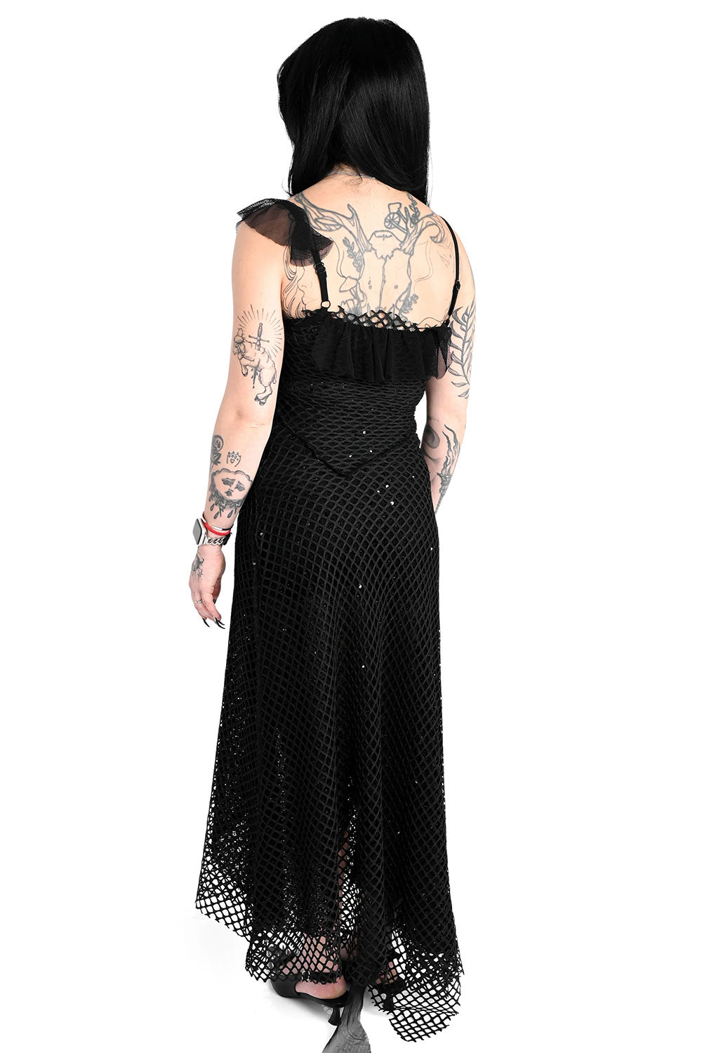 Foxblood Marina siren dress with adjustable straps available in plus size for women