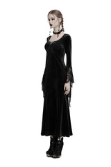 long velvet gothic gown by punk rave