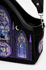 magical gothic church bag with adjustable strap 