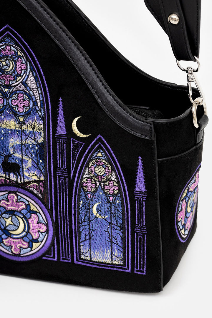 magical gothic church bag with adjustable strap 