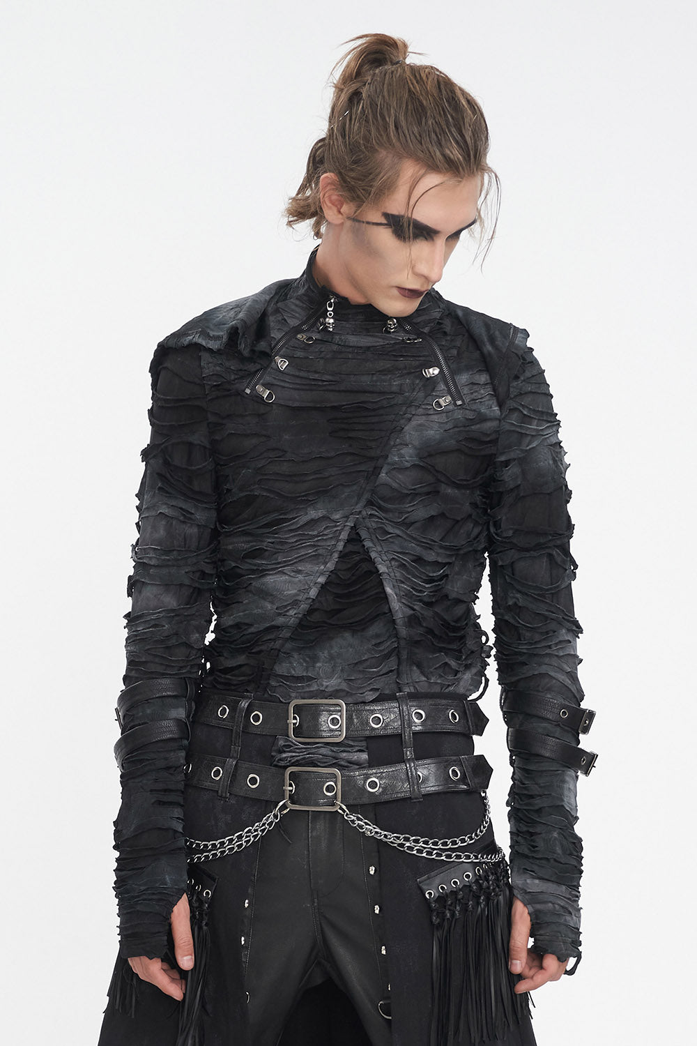 mens medieval goth top