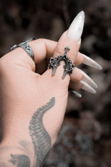 gothic church stainless steel vintage inspired ring