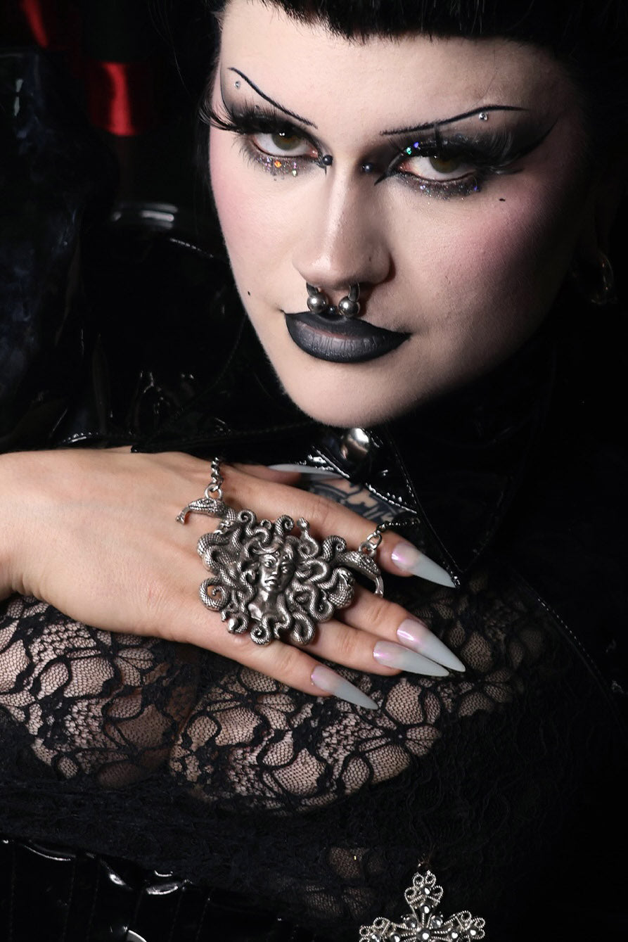 gothic snake necklace