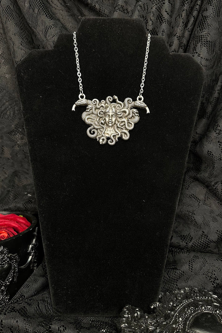 heavy metal medusa necklace