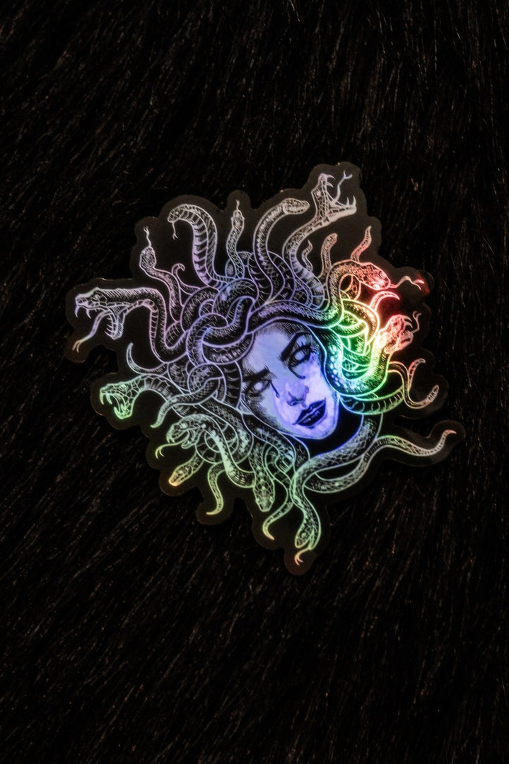 Medusa Glitter Holograhic Vinyl Sticker