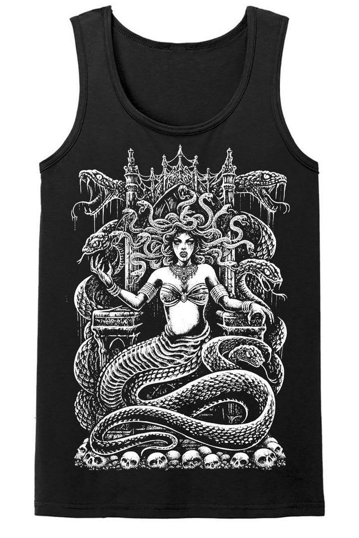 medusa snake punk tank top