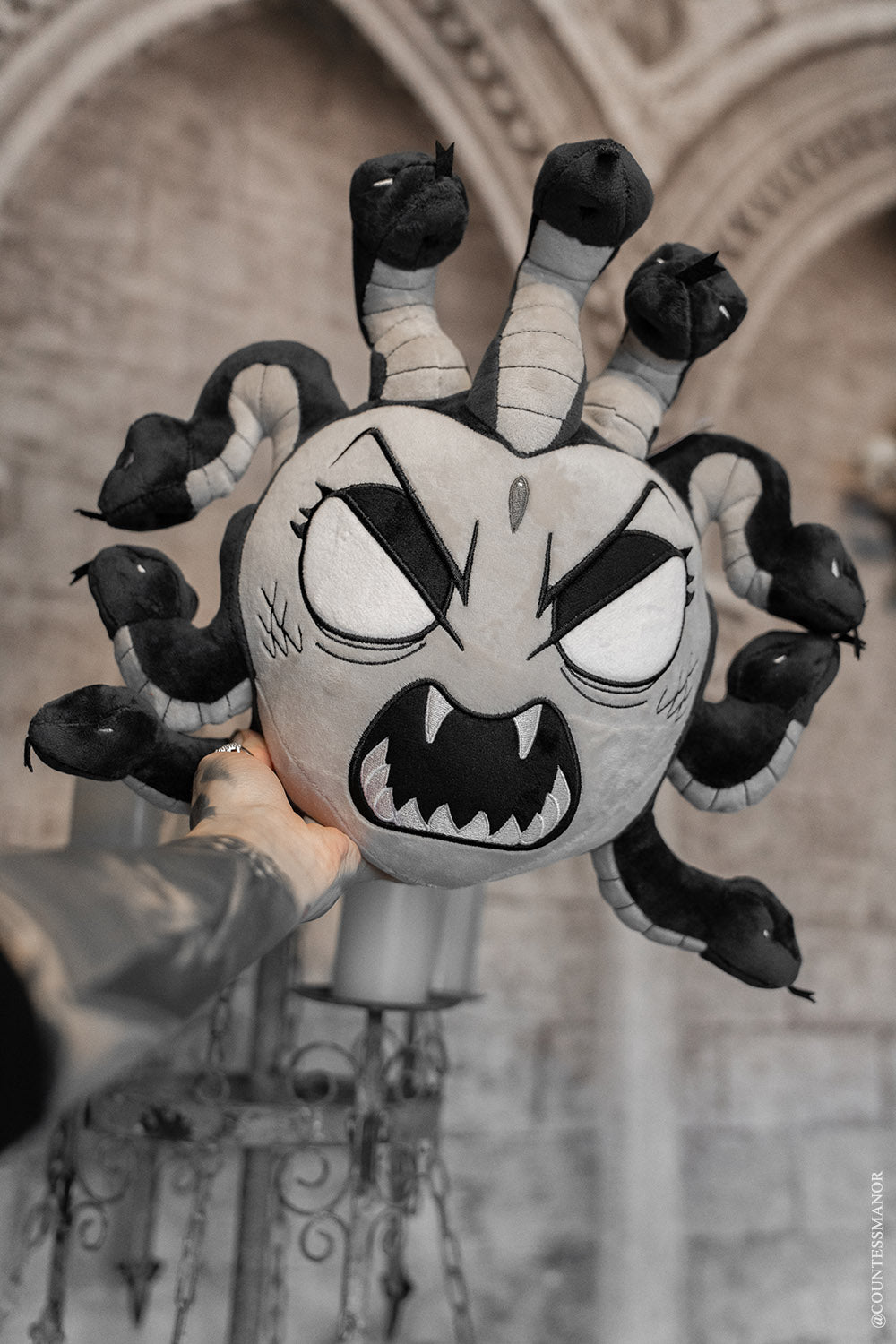 gothic medusa plush toy