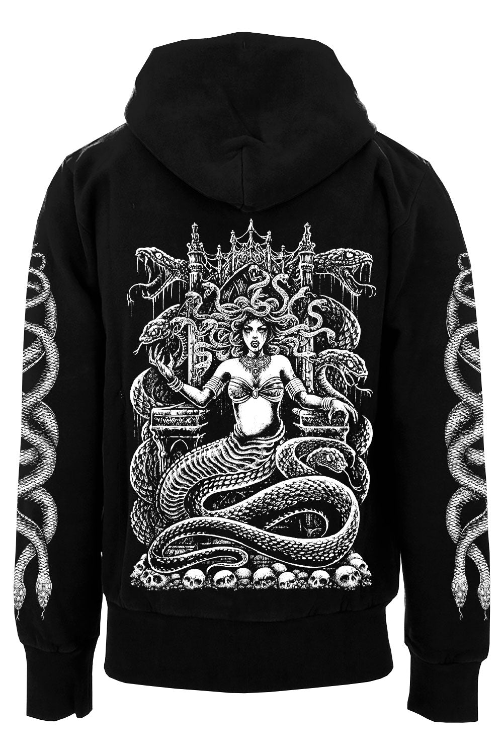 heavy metal zipper hoodie