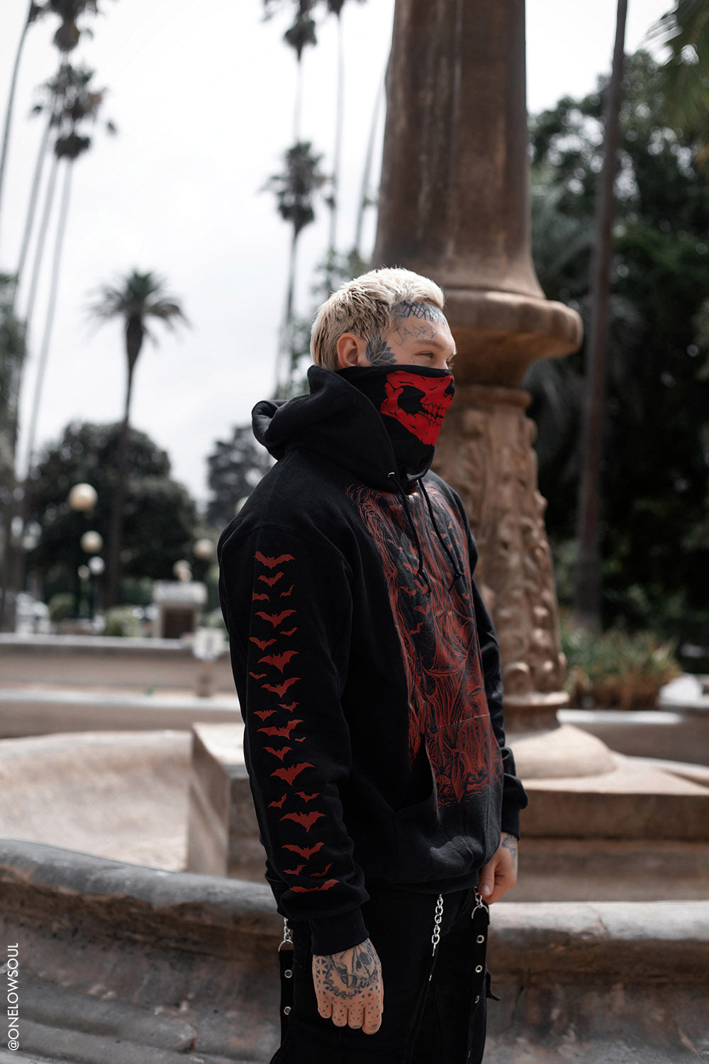 Bat Cave Hoodie [BLOOD RED] [Zipper or Pullover]
