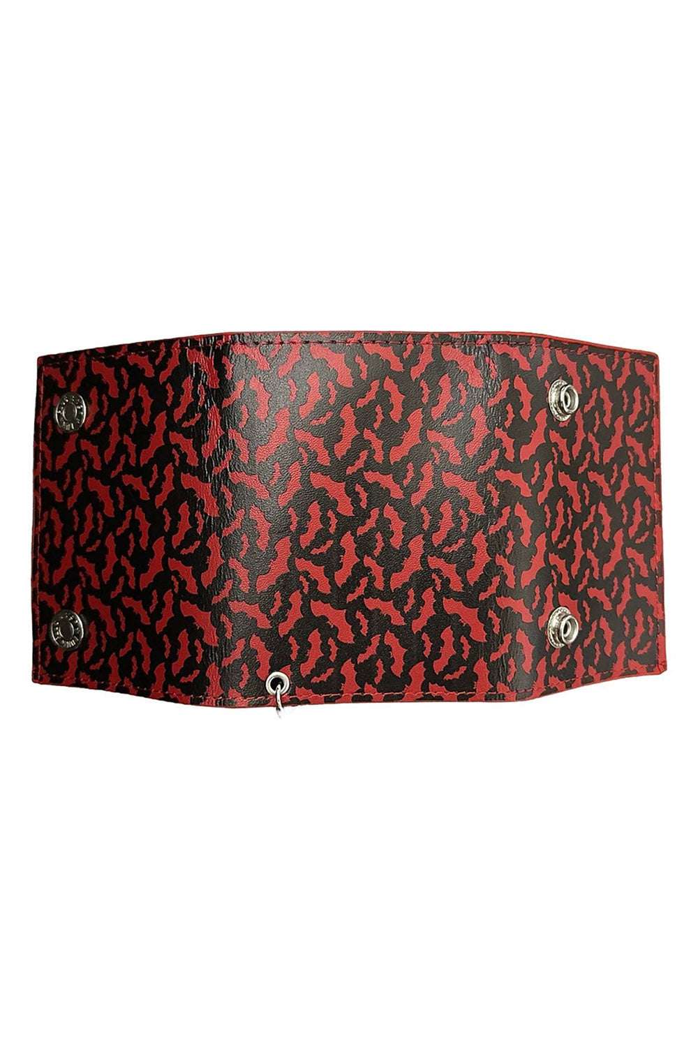 Red Blood Bat Biker Wallet [BLACK INTERIOR]