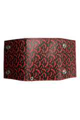 Red Blood Bat Biker Wallet [BLACK INTERIOR]