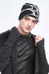cobweb beanie hat for men