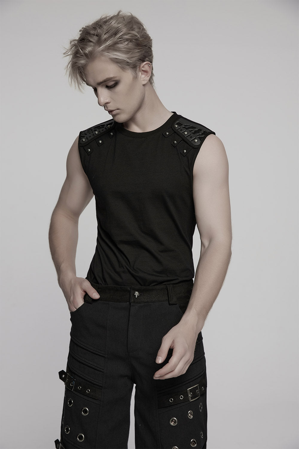 mens goth tank top