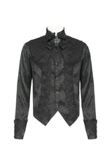 Mens black dress shirt