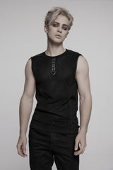 mens ribbed emo tank top