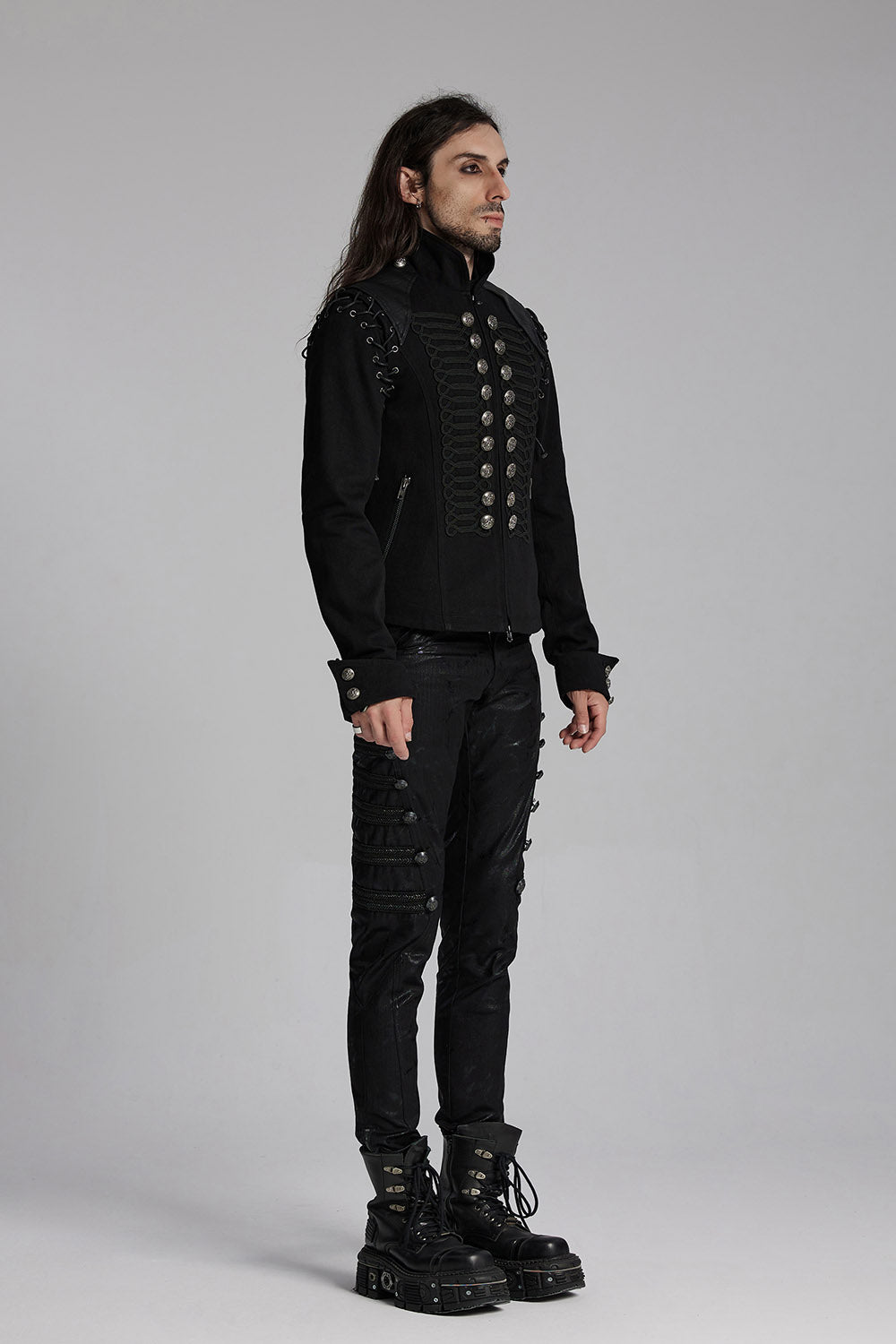 lace-up steampunk jacket