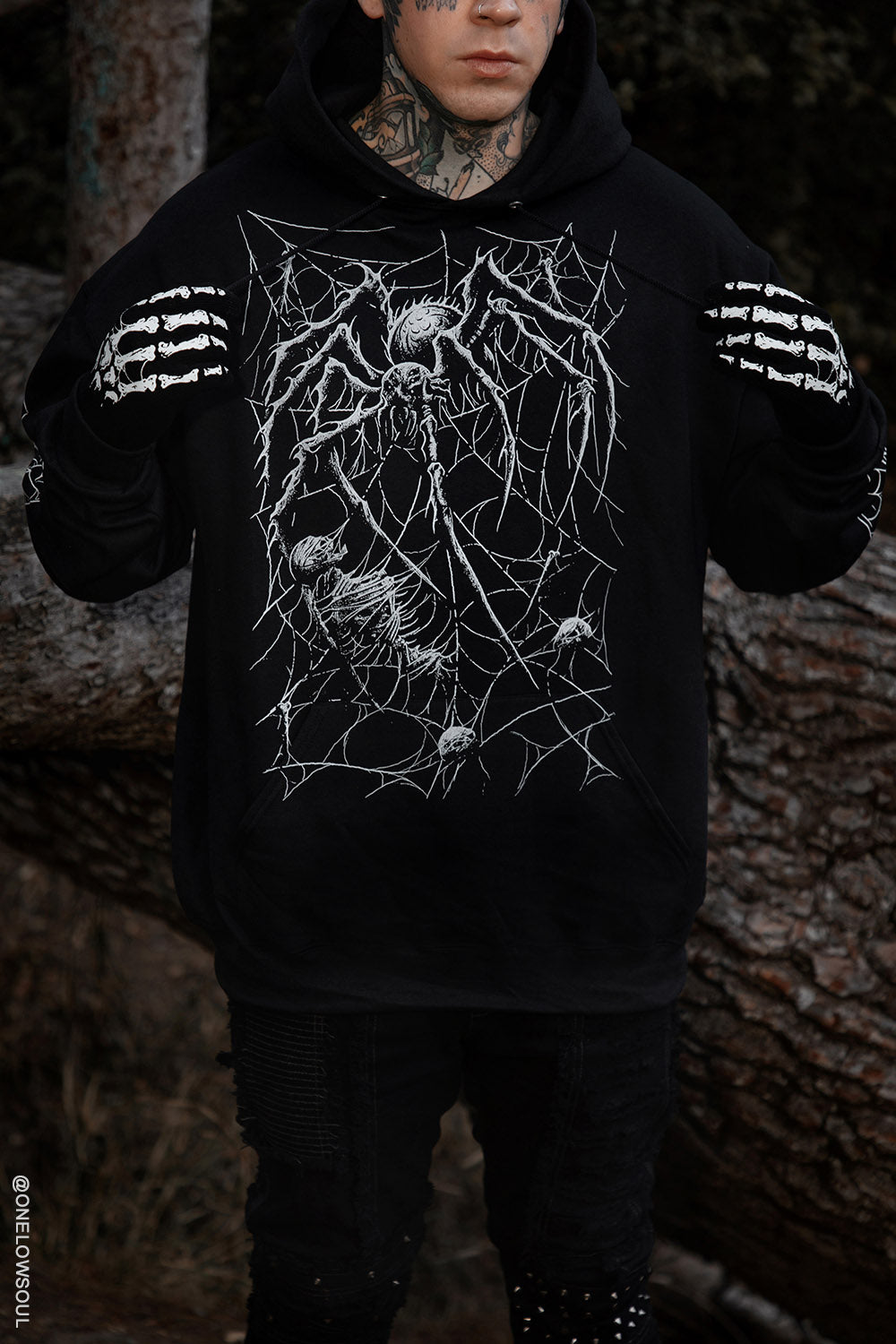 horror spider hoodie