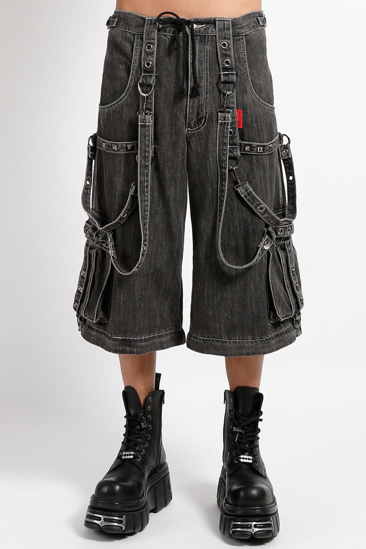 mens gothic cargo shorts