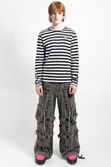 gothic baggy black denim pants by tripp NYC