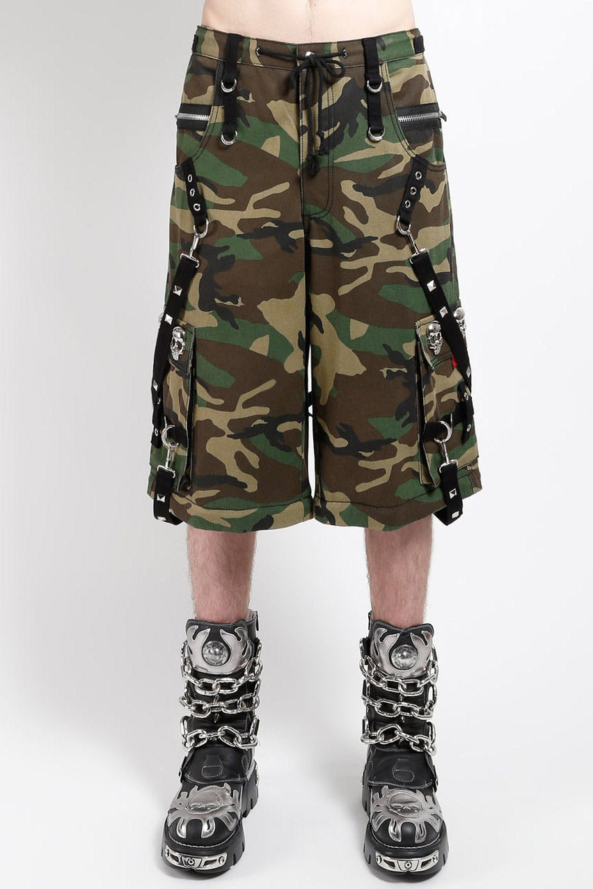 Tripp NYC Skull Denim Skull Stud Pants [Camouflage