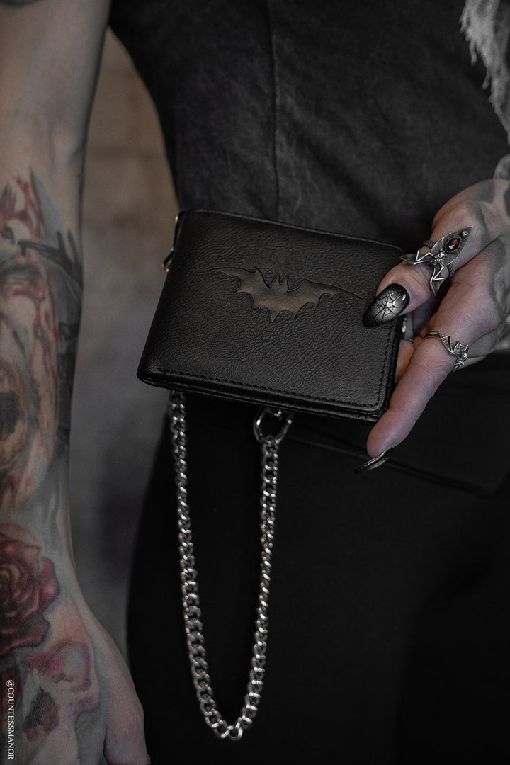 mens bifold gothic wallet