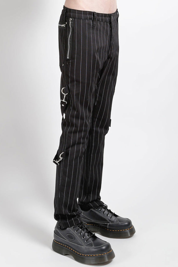 black gothic pinstriped pants by tripp NYC 