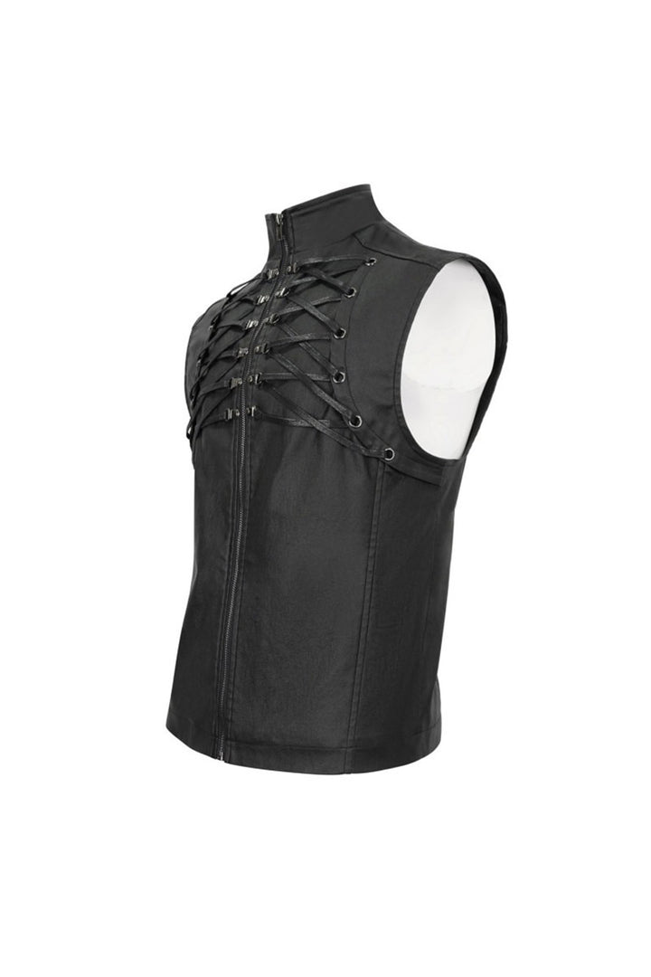 Skeletal Spine Motorcycle Vest